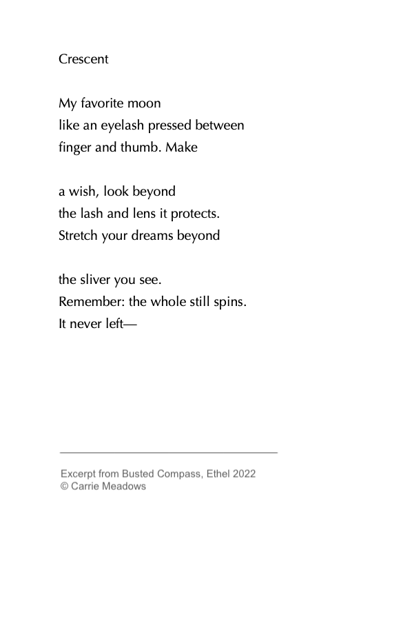 Crescent - Poem by Carrie Meadows