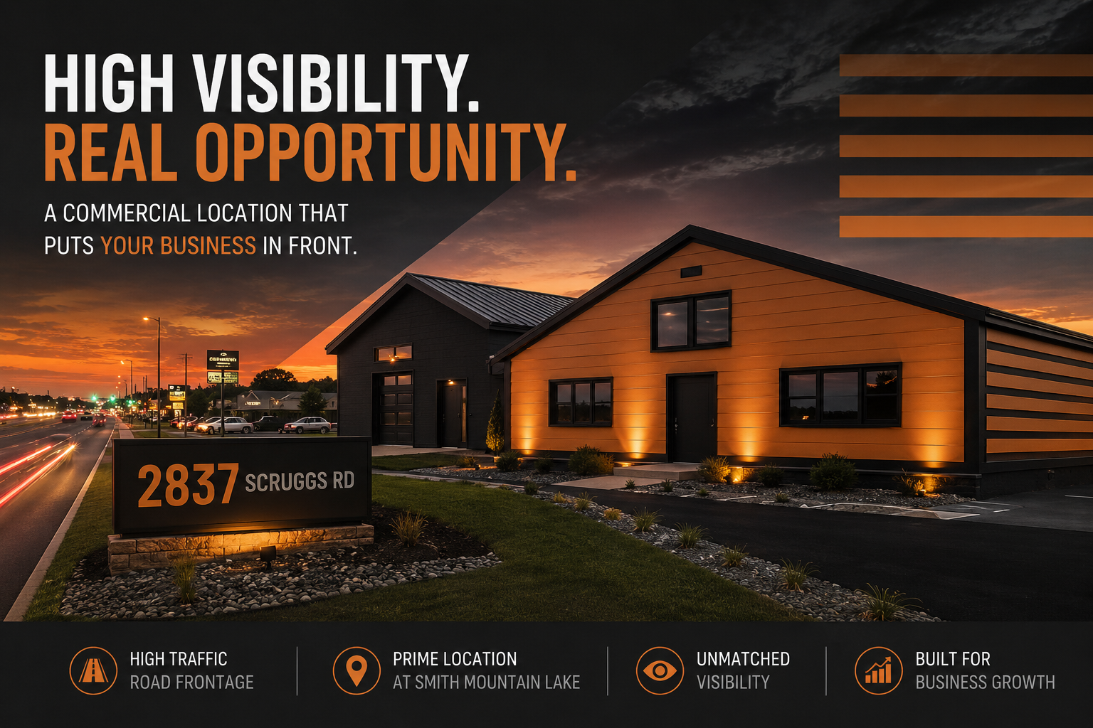 Why 2837 Scruggs Rd Is One of the Most Visible Commercial Locations at Smith Mountain Lake