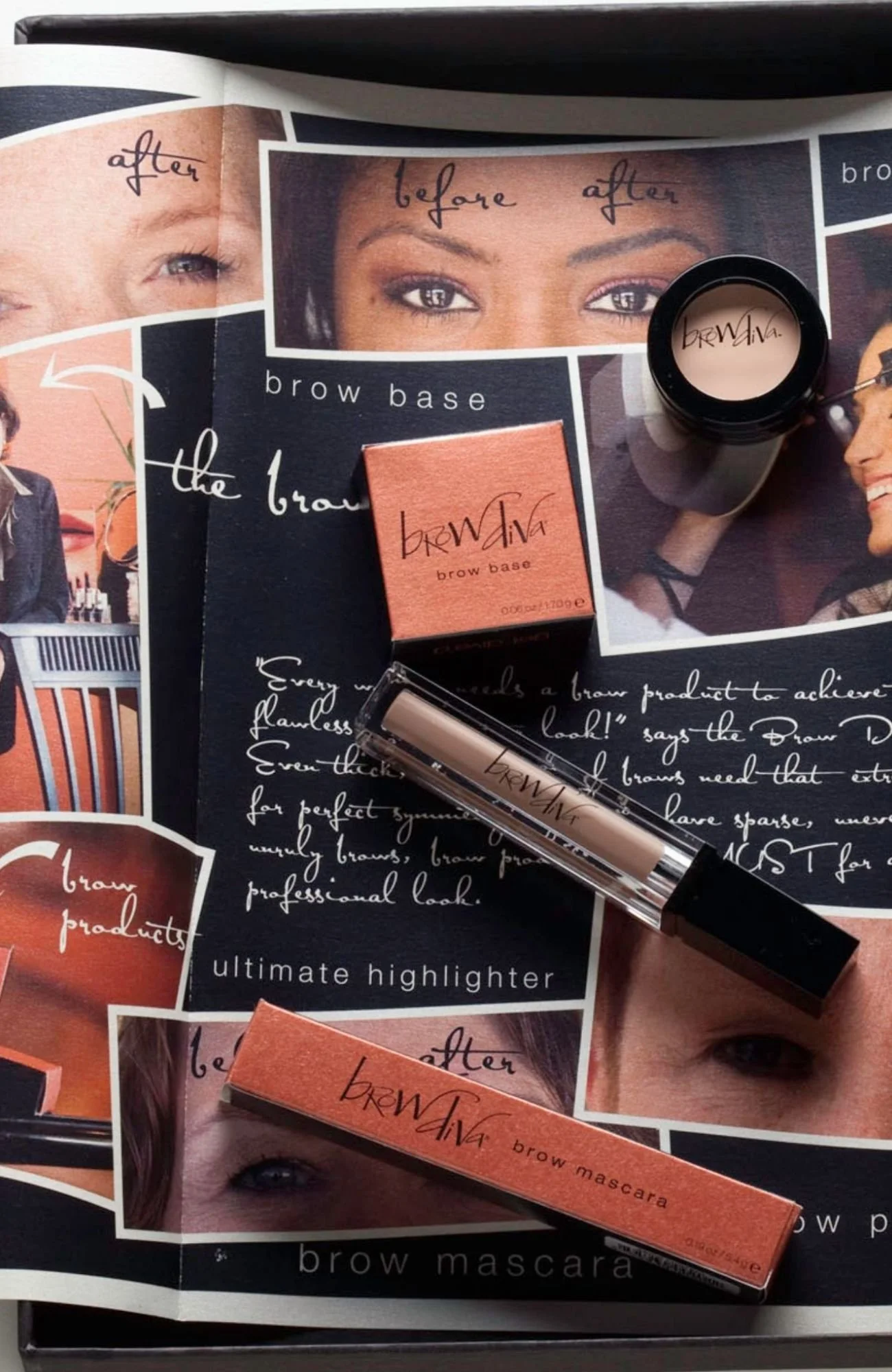 Brow Diva packaging by Monica Guilian Inc.