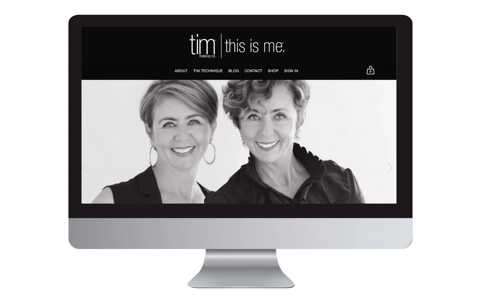 TIM Makeup website