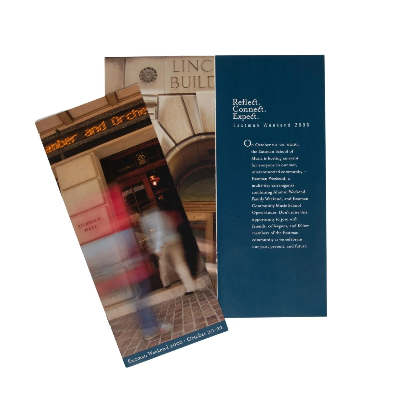Printed brochure with photos