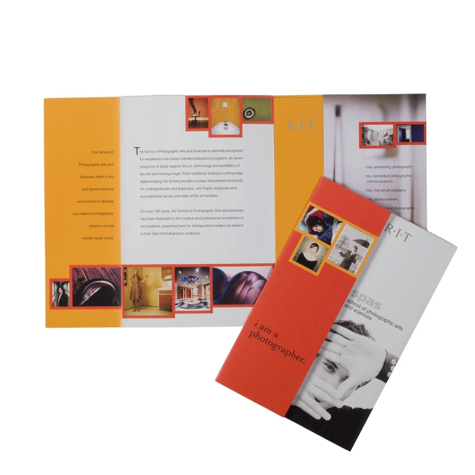 Printed trifold brochure