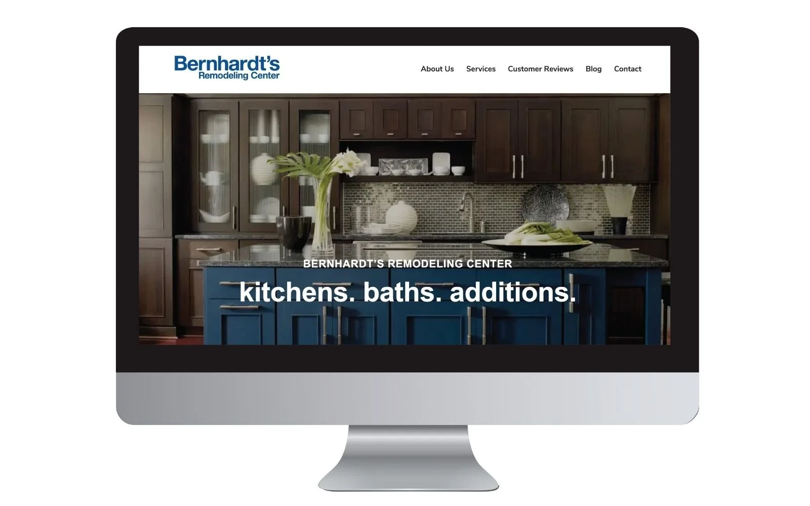 Bernhardt's Remodeling website homepage