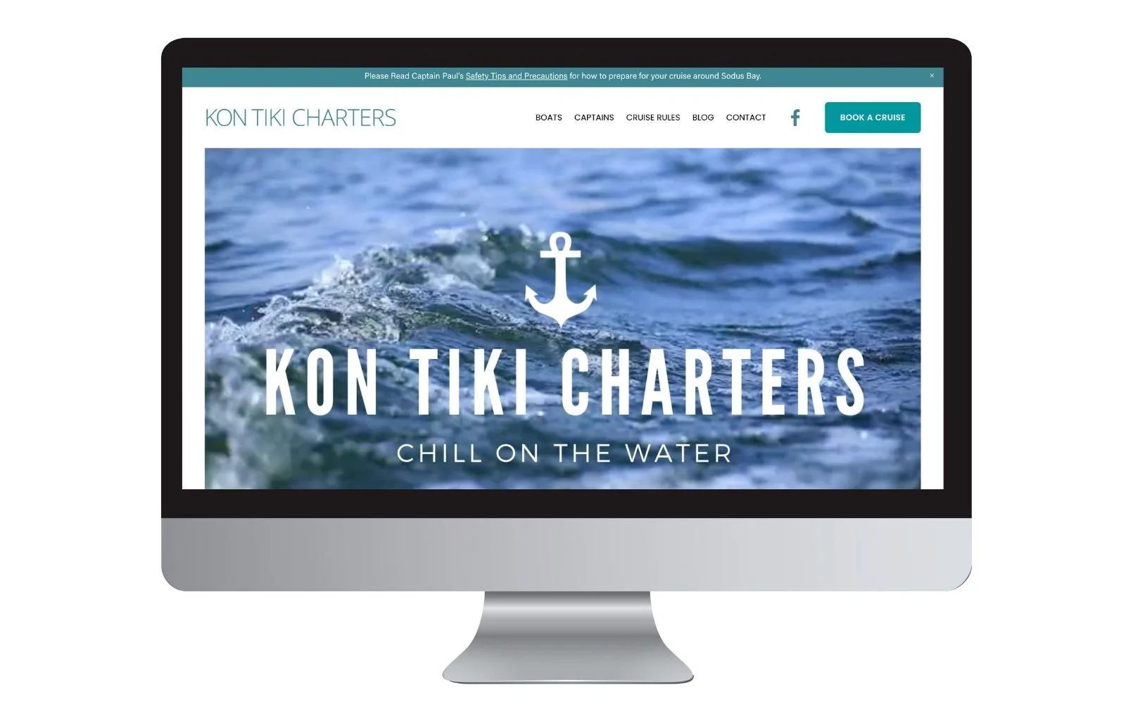 Kon Tikki Charters website homepage