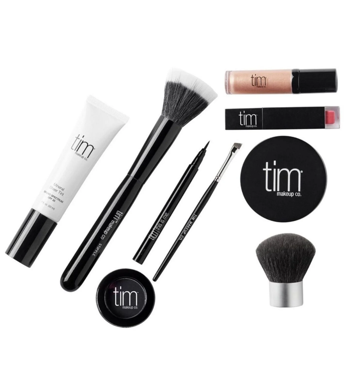 TIM Makeup Kit with brushes by Monica Guilian Inc.