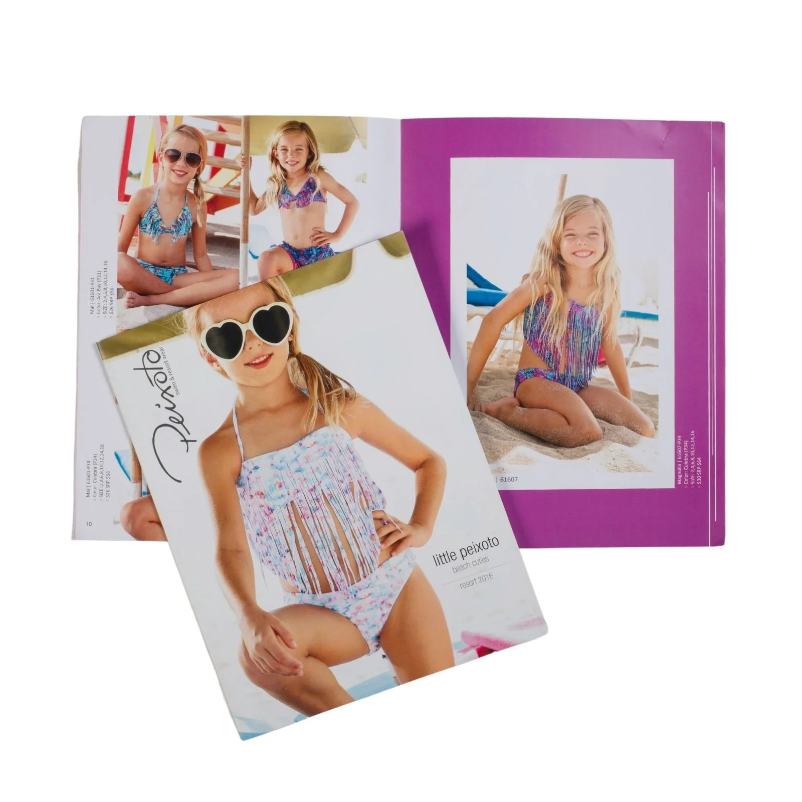 Girl's swimwear brochure