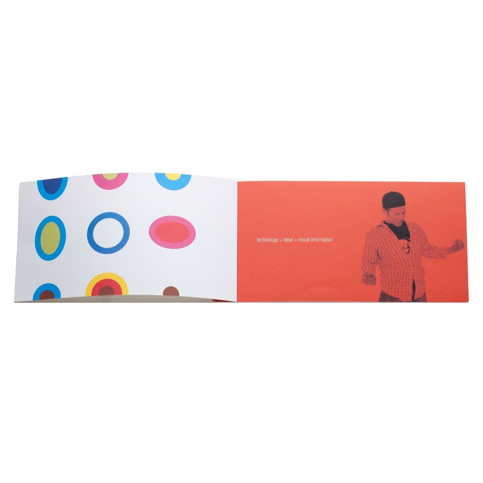 Colorful printed booklet