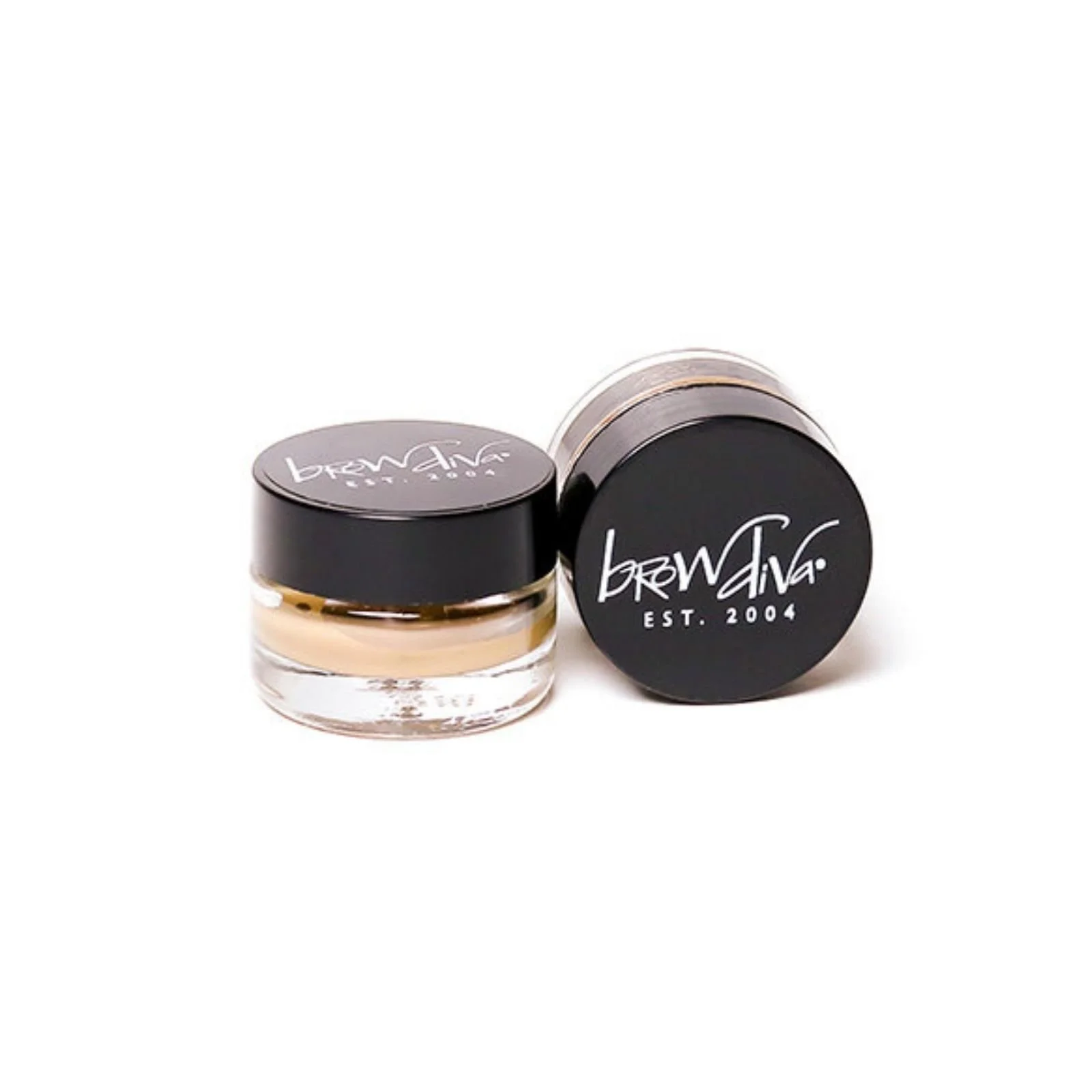 Brow DIva makeup containers with logo