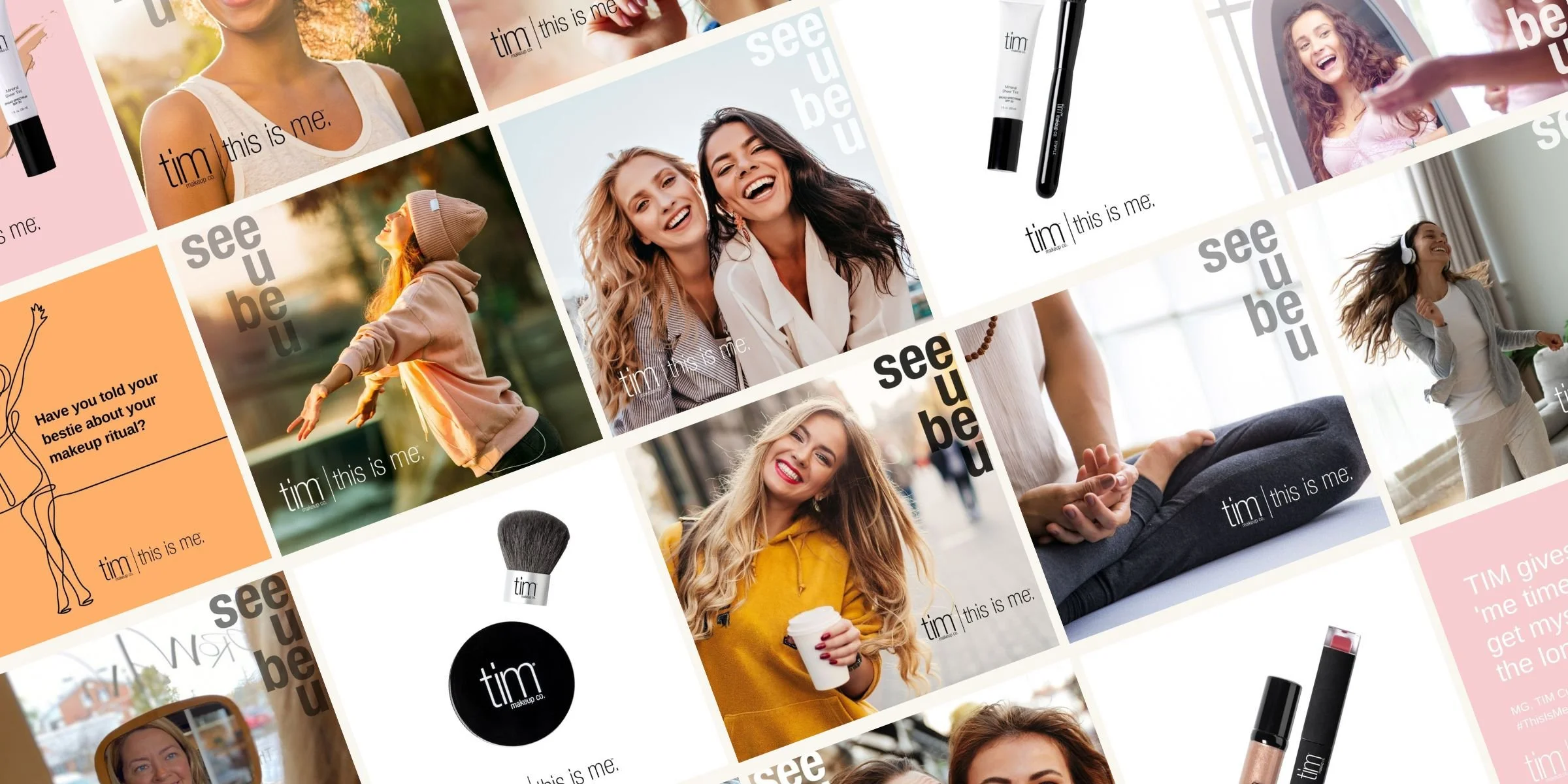 Social media images for TIM Makeup