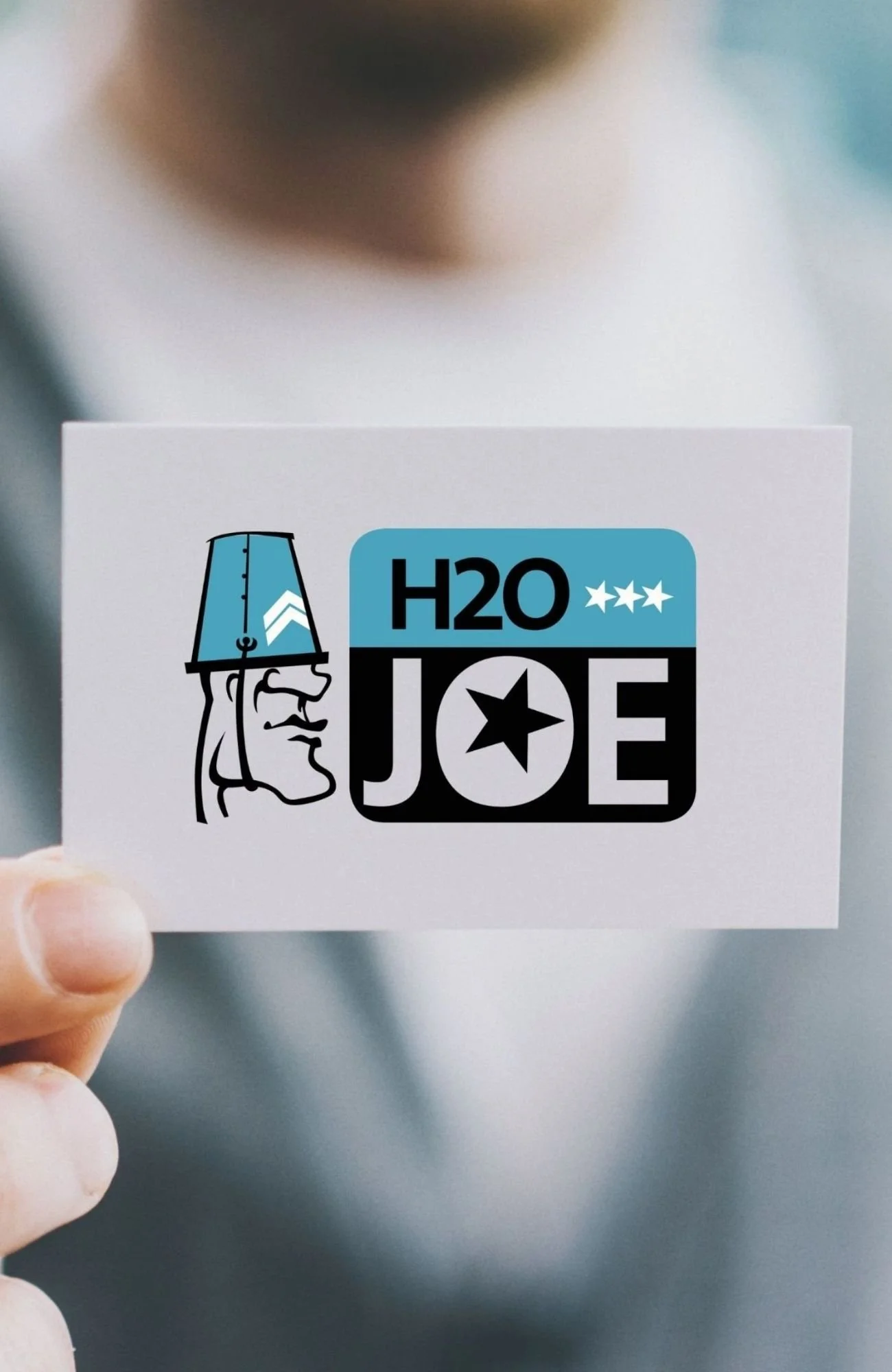 H2O Joe business card by Monica Guilian Inc.