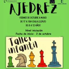 Taller Infantil de Ajedrez (niños y niñas de 8 a 12 años)
