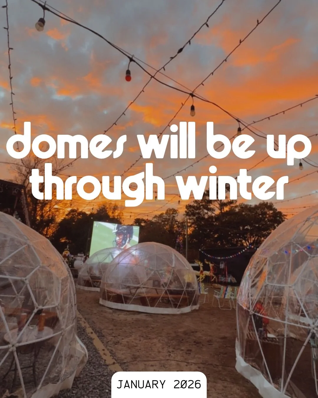 Daily DMs about the igloos/globes/domes 🙂&zwj;↕️🔥🍻 happy you love them, happy to keep them around!