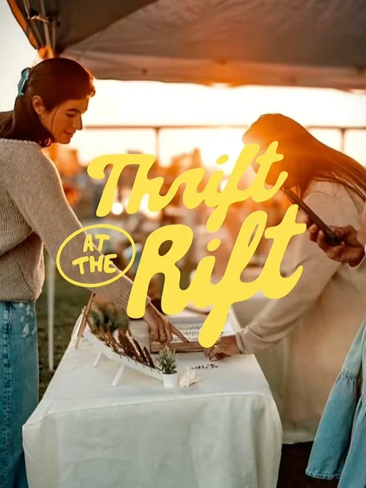 Thrift @ The Rift 5/23 from 2-6pm with dj @spooky.kyd 💛🔊

Vendors tagged on their slides:
@shineonmassage 💆&zwj;♀️
@coastalhatbar 🧢
@bendedsilver 💍
@jawsjewelryco 🦈
@theportcitypicker 👕
@mars_stationery 📝
@sharkbitejewelry_ 🌊
@suntoucherskin