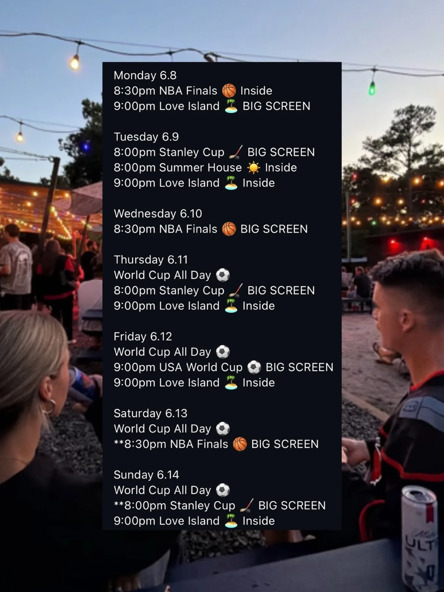 ⚽️🏀🏝️🏒📺
