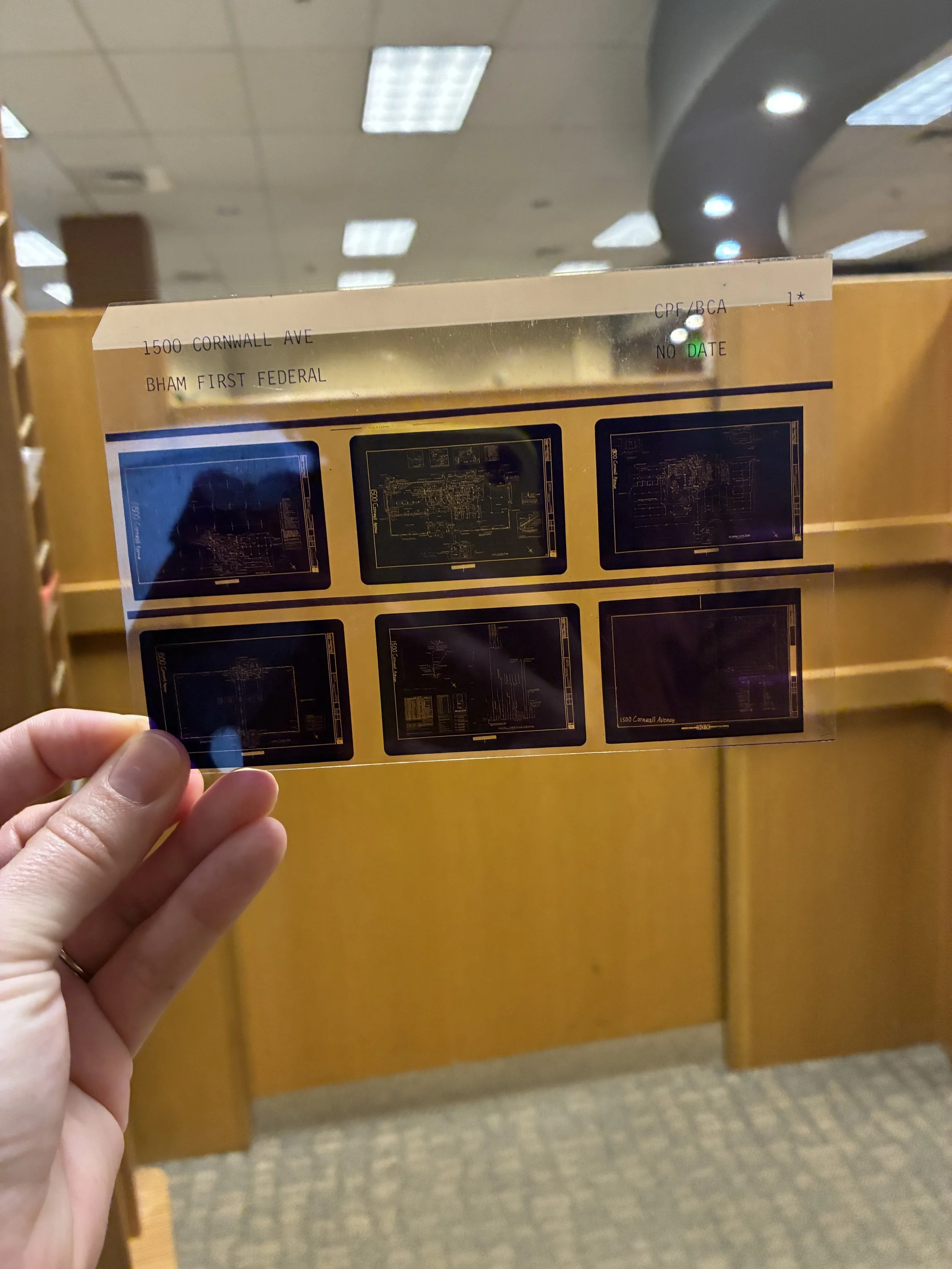 How to use the microfiche to look at historical property records
