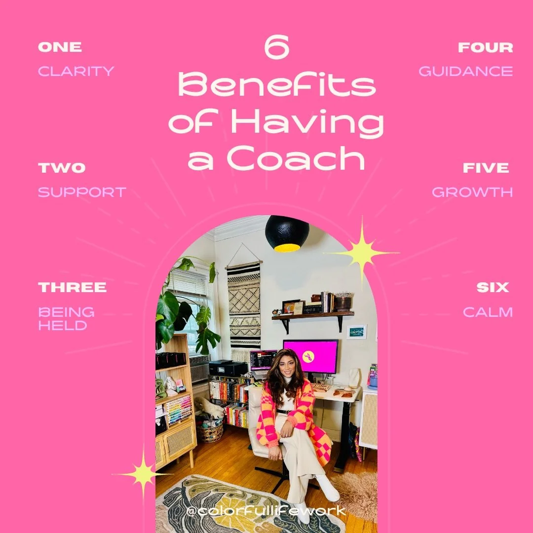 Many people are curious about the benefits of coaching. The difference between coaching and therapy is that we set embodied goals per sessions, we ask guided questions to help awaken your invitation and we make you feel held: 

If this seems of inter
