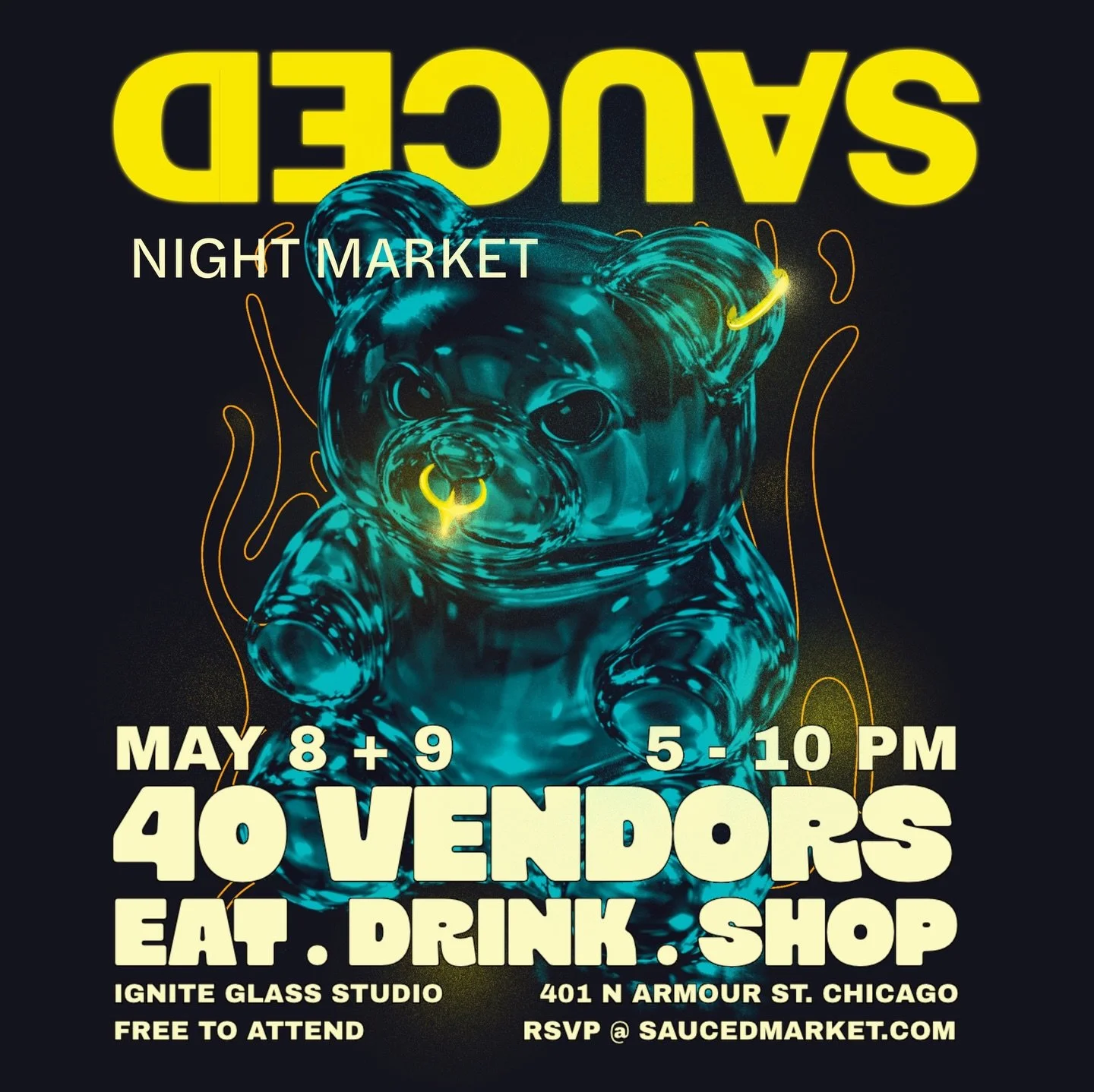Catch me at this cool market in May! You don&rsquo;t wanna miss it. 
@saucedmarket