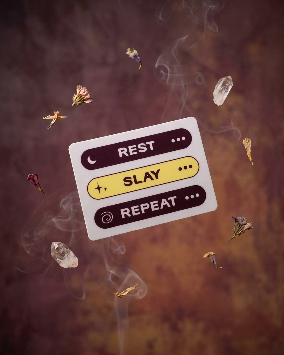 Rest, Slay, Repeat sticker