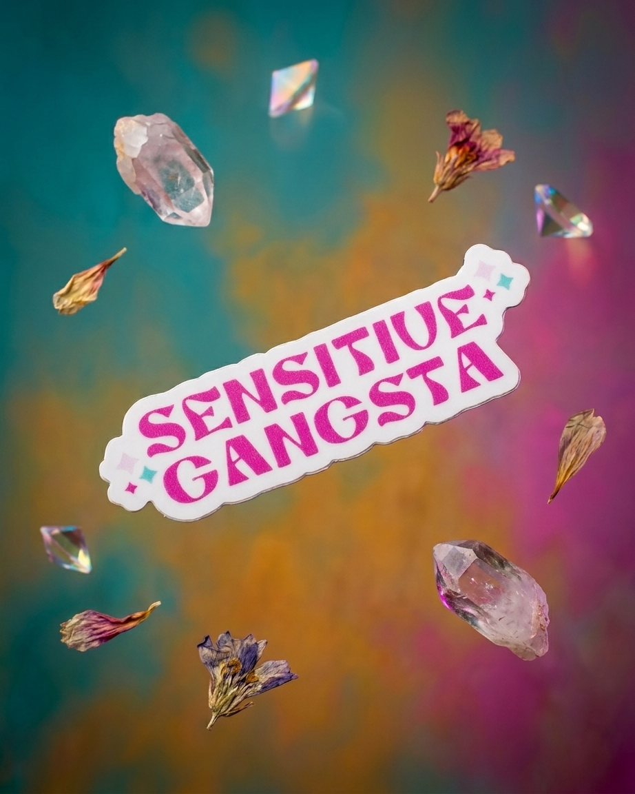 Sensitive Gangsta sticker