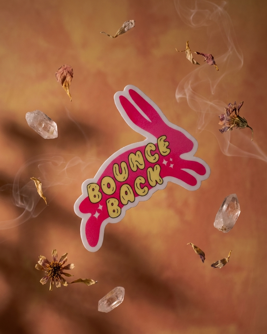 Bounce Back Bunny sticker