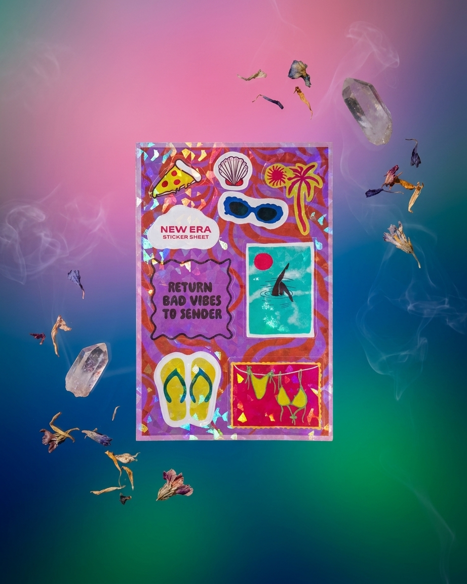 Hot Girl New Era Summer sticker sheet