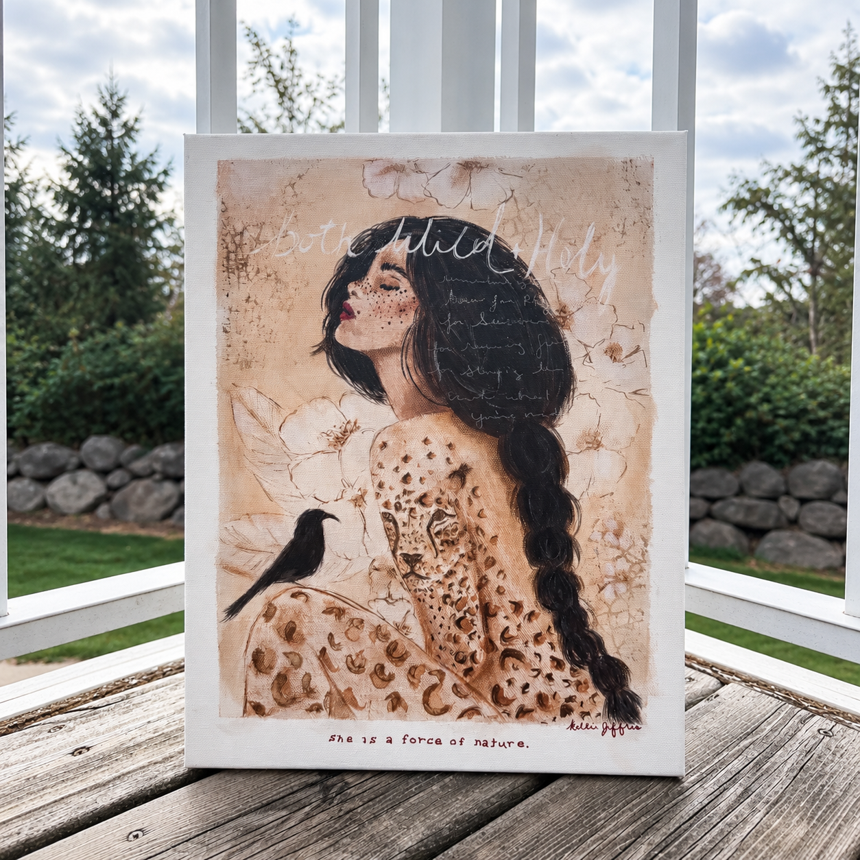 Portrait Painting on a Weathered Porch.png
