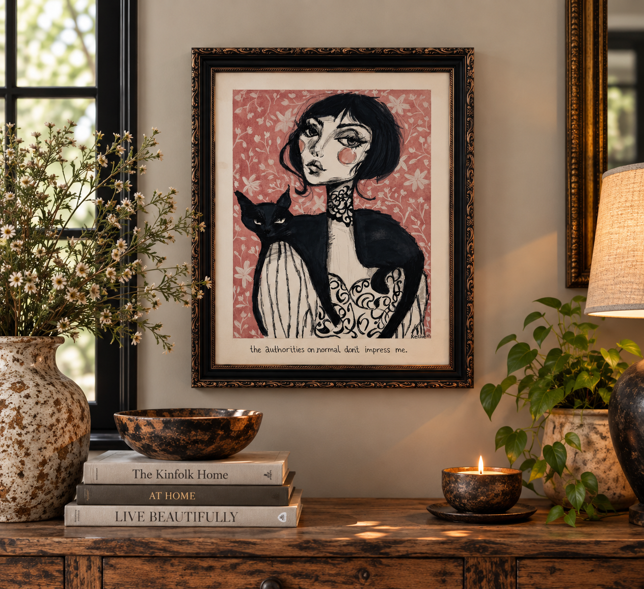 Cozy Boho Cat Art Vignette.png