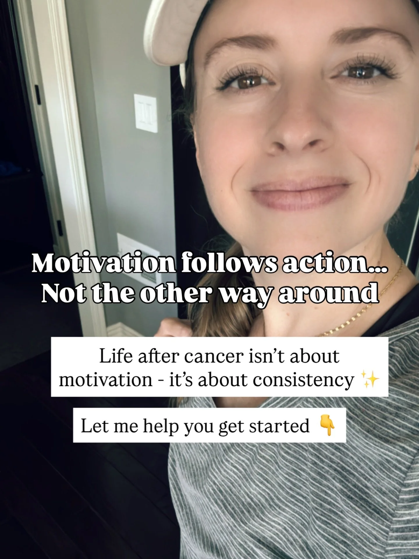Here&rsquo;s the thing no one tells you: waiting until you &ldquo;feel motivated&rdquo; is exactly what keeps survivors stuck.

Because after cancer, your energy dips. Your mood dips. Some days you just don&rsquo;t feel like it. And that&rsquo;s norm