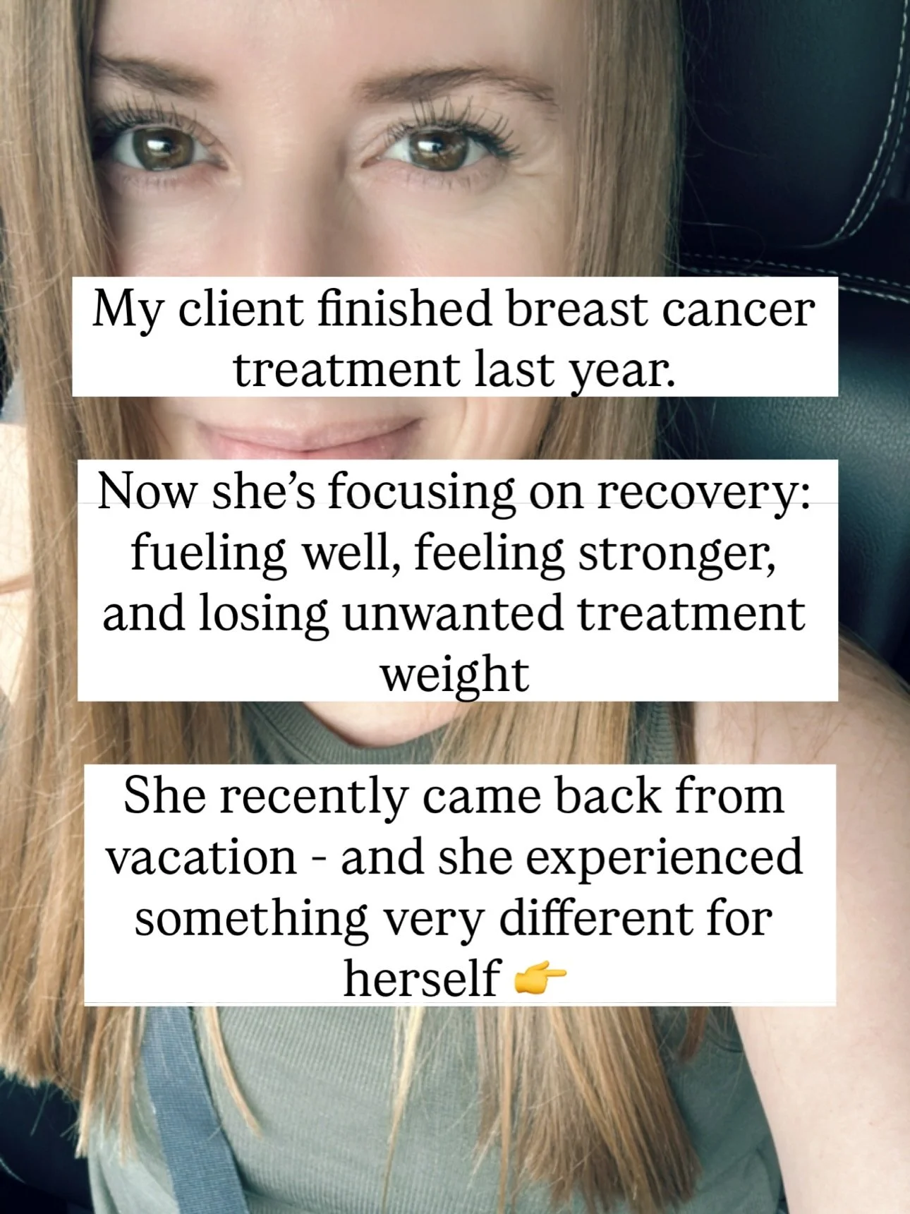 One of the biggest shifts after treatment isn&rsquo;t just physical.
 It&rsquo;s how you think about food.

Mandy remembers vacations where every meal came with guilt, rules, and mental gymnastics. 

And coming home was just as hard&mdash;she&rsquo;d