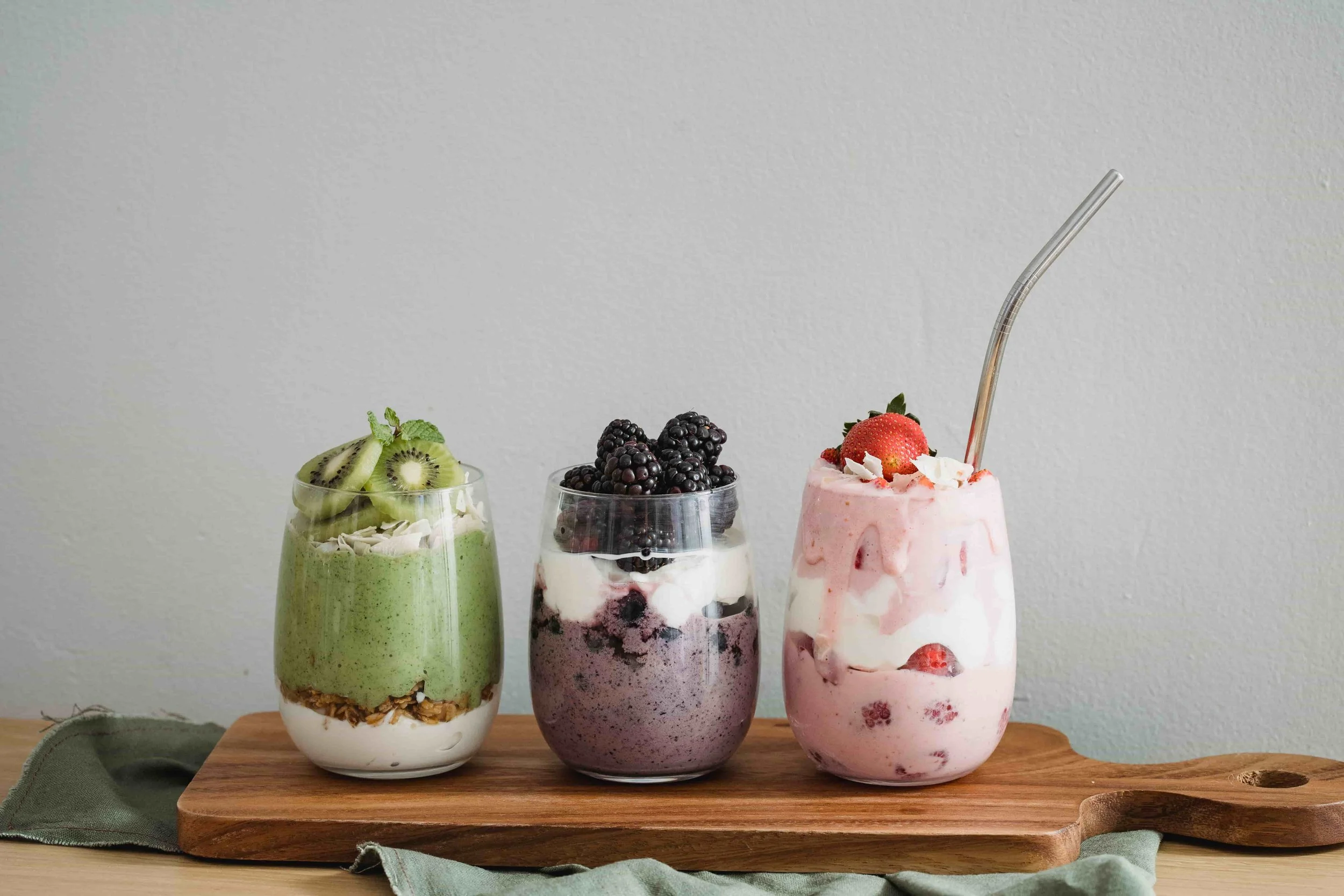 Why Weight Loss During Chemo Happens (and How to Stay Strong) - line of three different parfaits