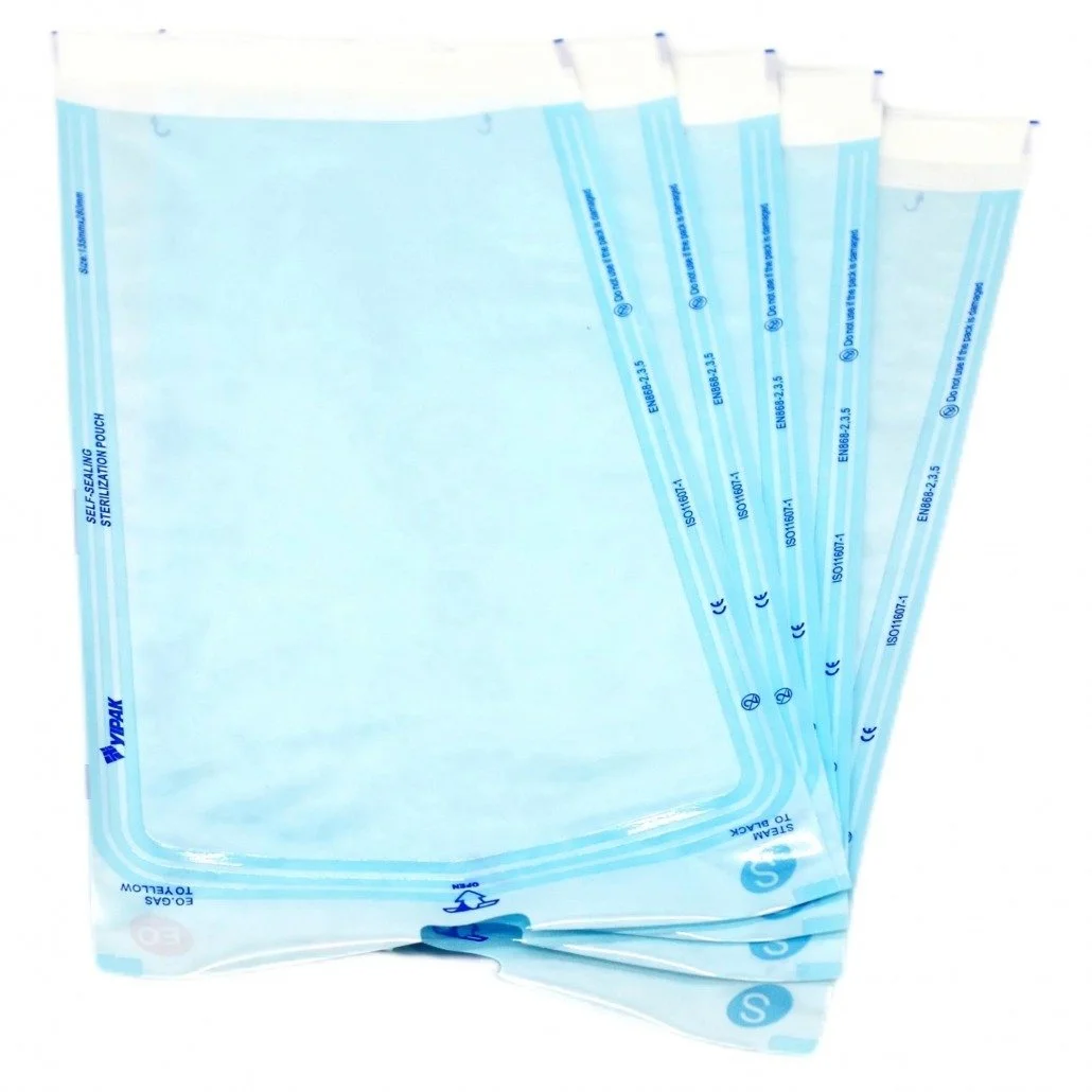 3.5" x 10" Self Sealing Sterilization Pouches