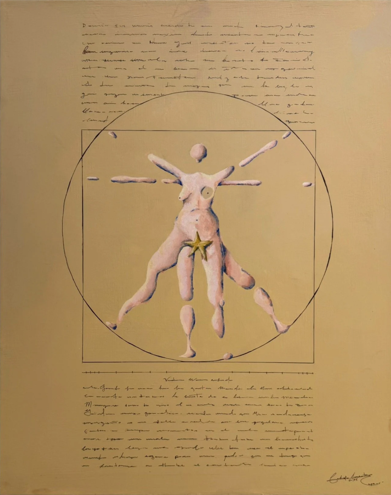 Divina Celestial | 2025 | Acrílica sobre lienzo | 30" x 24"