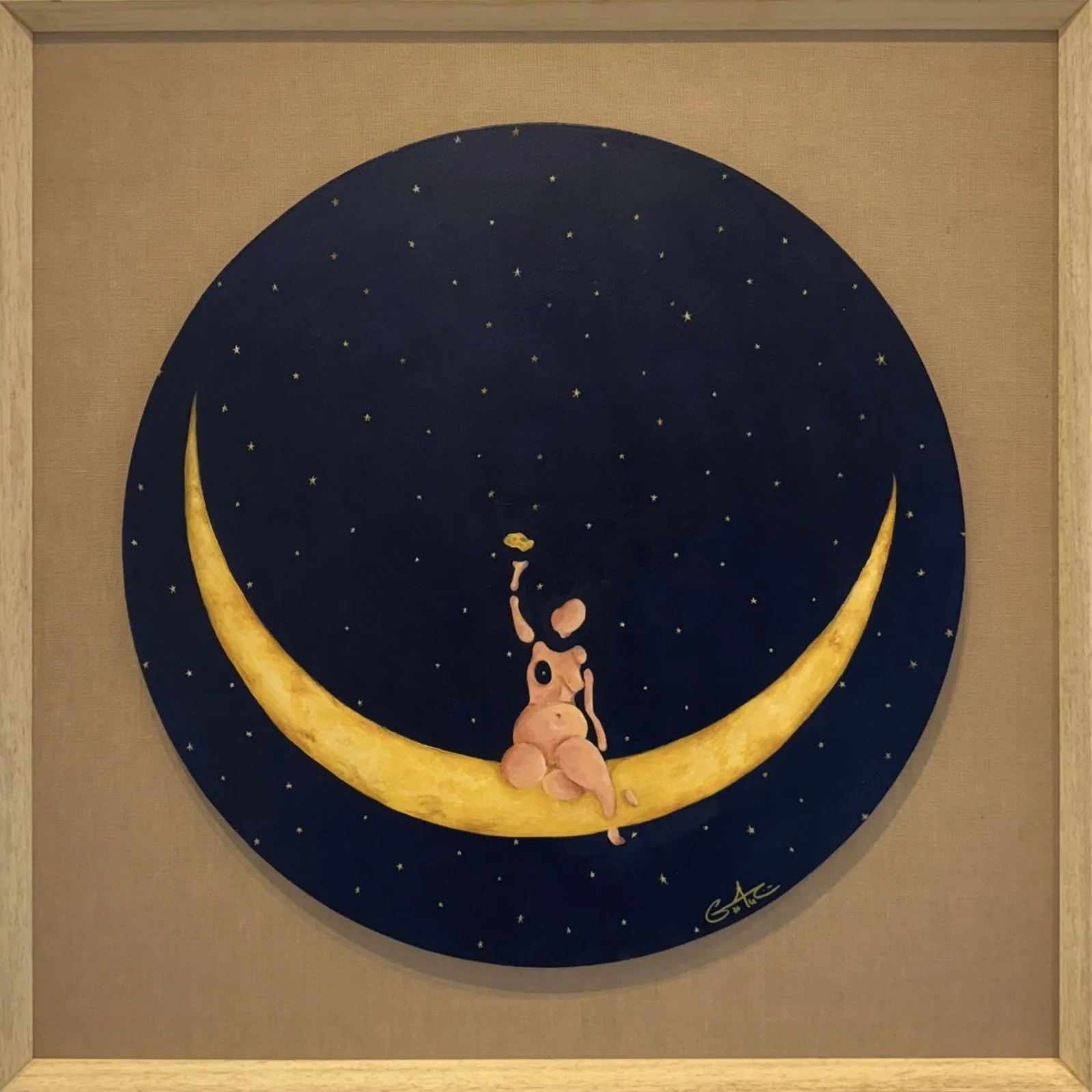 La Altura de un Deseo | 2025 | Acrílica sobre lienzo | 29" x 29"