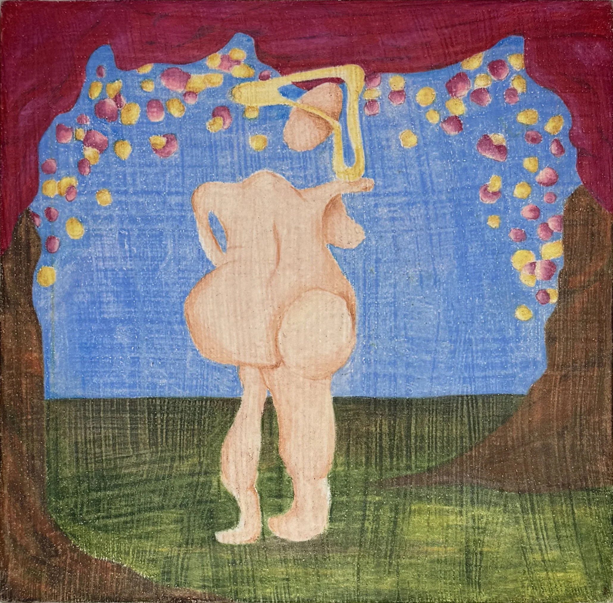 Aglaïa | 2025 | Acrílica sobre lienzo | 6" x 6"