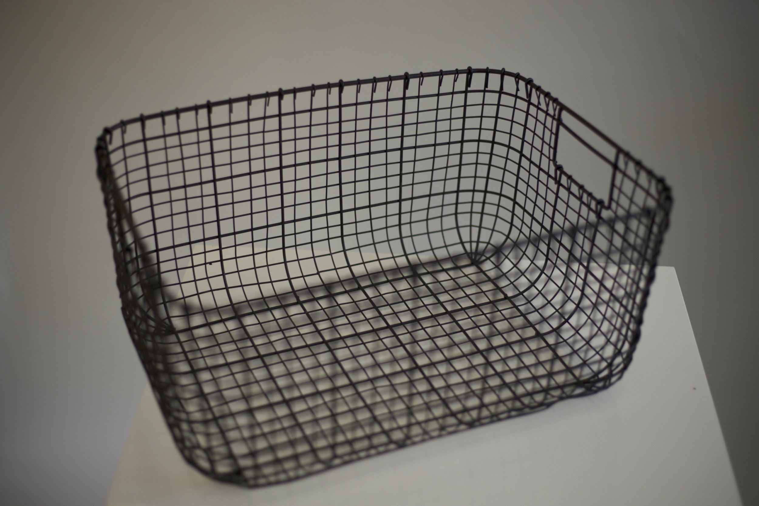 #8 | Black Metal Basket | 15" x 11" x 7.5" | $12