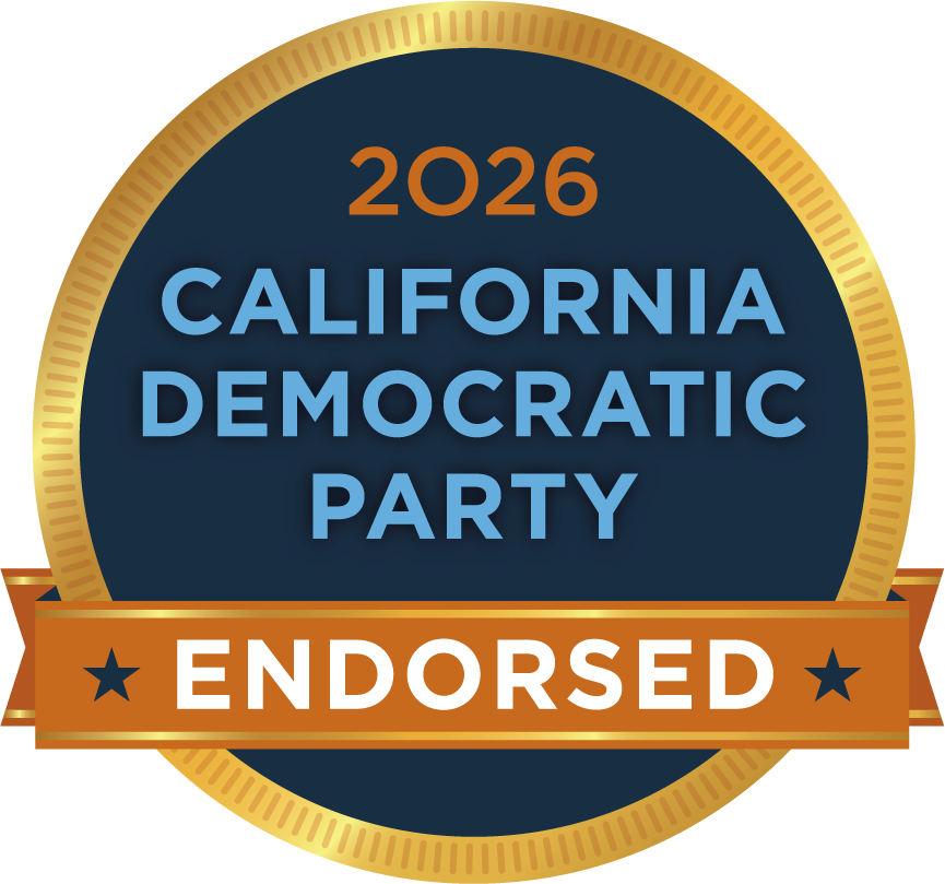 California Democratic Party 2026 endorsement seal