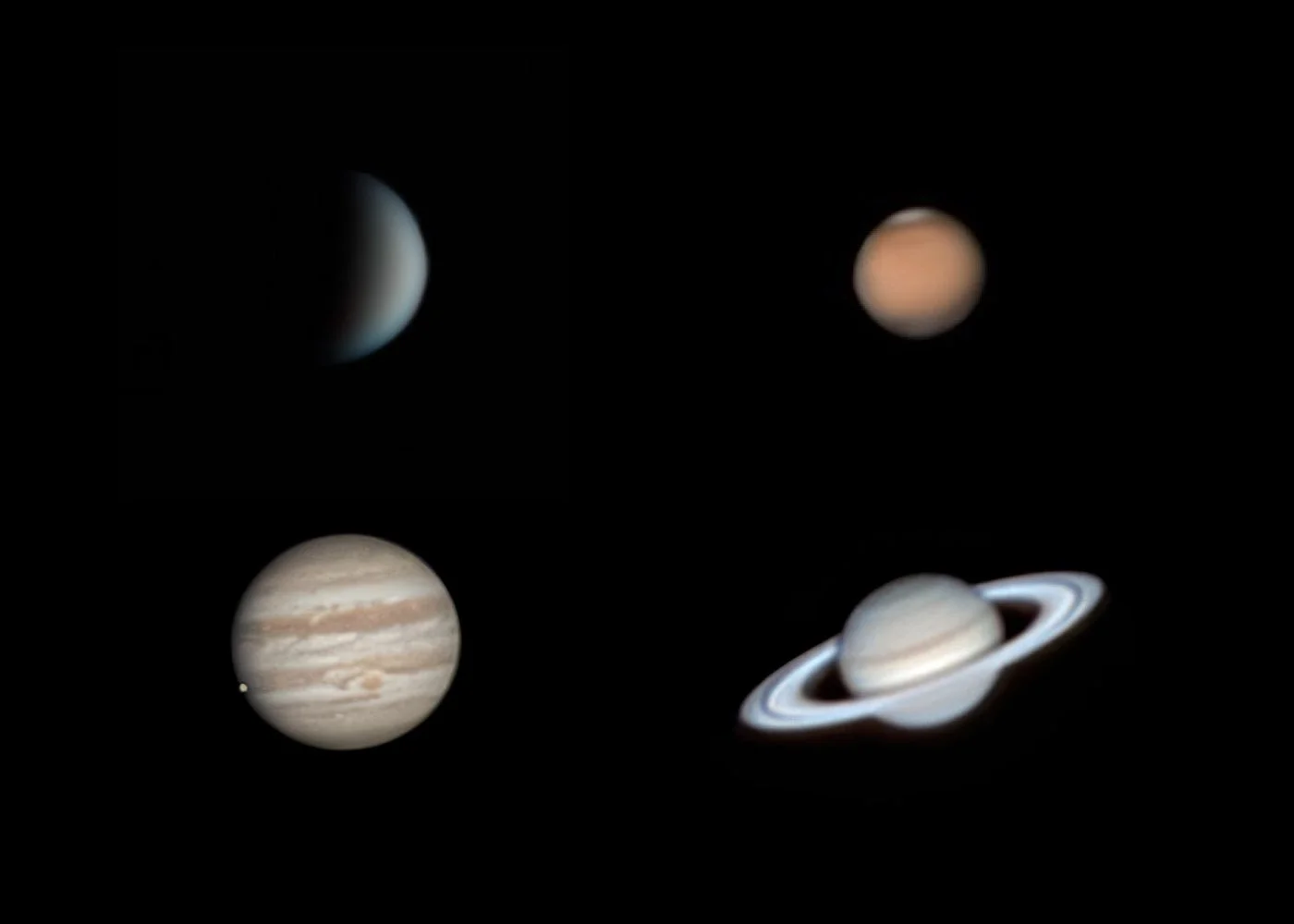 Venus, Mars & Jupiter 2025, Saturn 2022