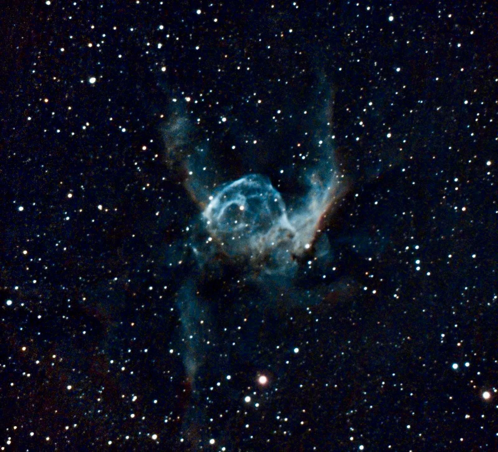 Thor's Helmet Nebula in Canis Major - near Sirius.