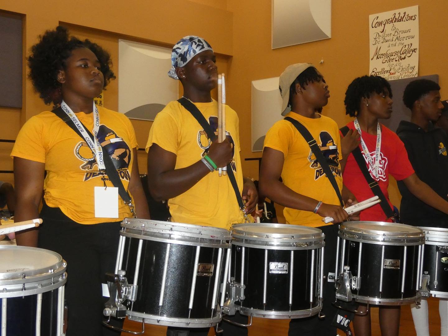 IT'S ALMOST OVER! Just a couple hours left of this years, One Atlanta Band Camp! See you at 7:30p or nah? 
&bull;
&bull;
&bull;
#drums #percussion #percussionists #drumline #camp #campdrumline #onebandcamp #bandofchampions #boc #precisioncamp #pc