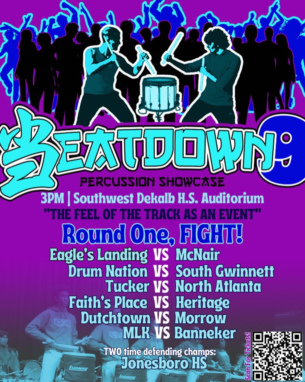 •
Round One, FIGHT❗️
•
•
•
Beatdown 9 🥁
Saturday, March 29, 2025 | 3P
Southwest DeKalb High School
Ticket link in BIO 🎟️