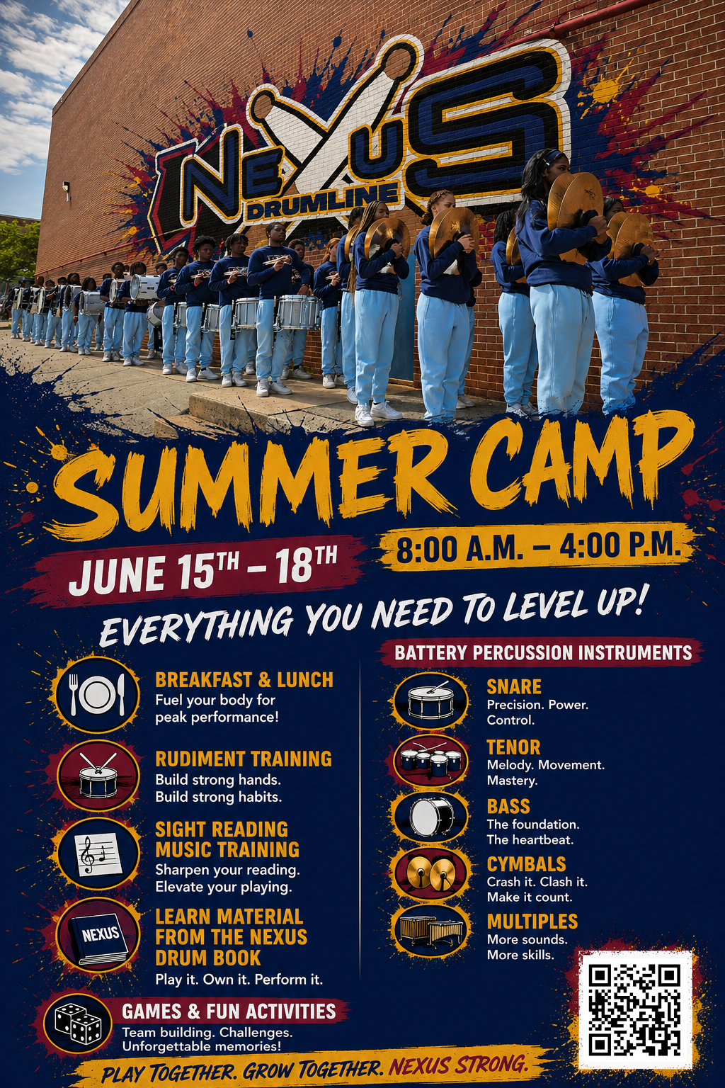 NeXuS drumline camp