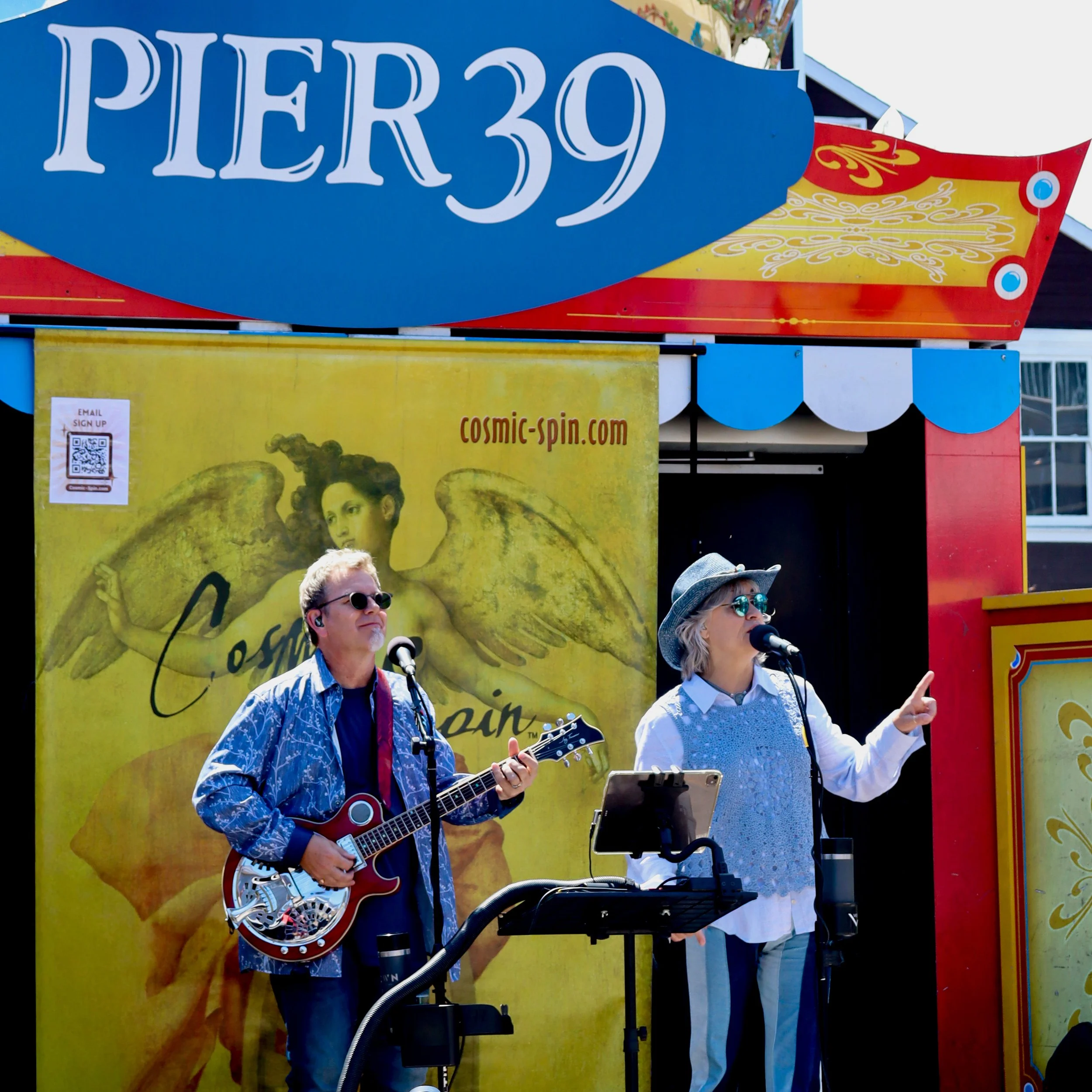 Cosmic Spin performs live at Pier 39 San Francisco Summer of Love 2026