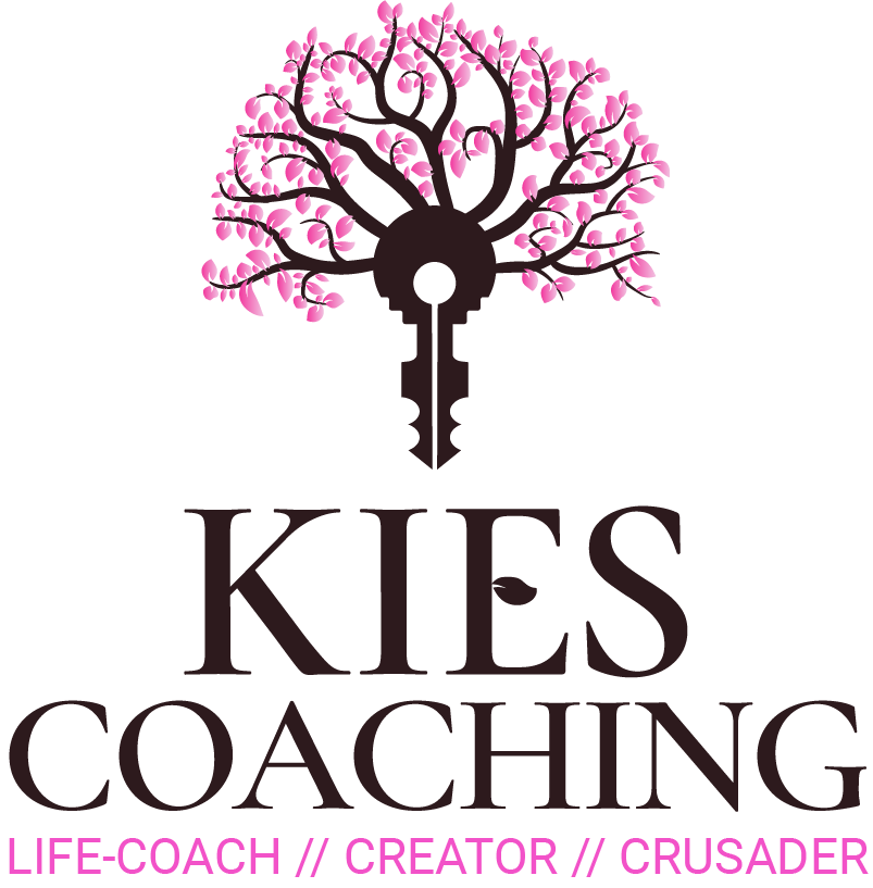 Kies Coaching full seasonal Spring logo in a pink color to mimic Cherry Blossoms
