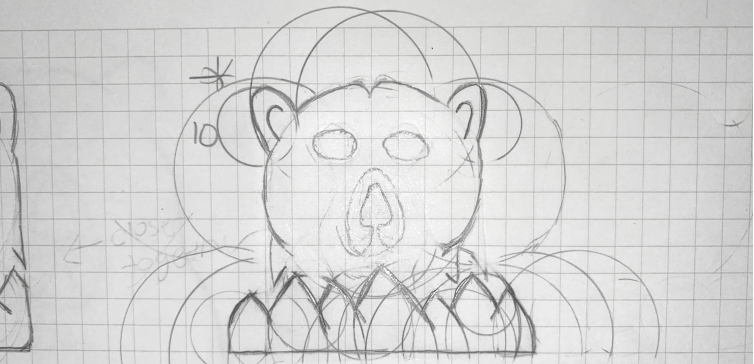 Wildthings Branding - Logo concept using the golden ratio, showcasing a bear and mountains