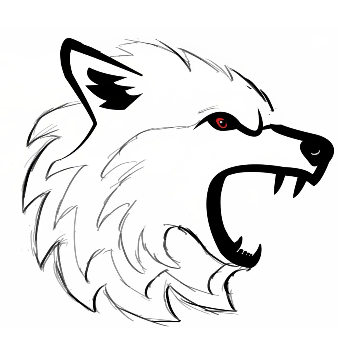 Feneris Logomark Exploration - Wolf Inspired Geometry