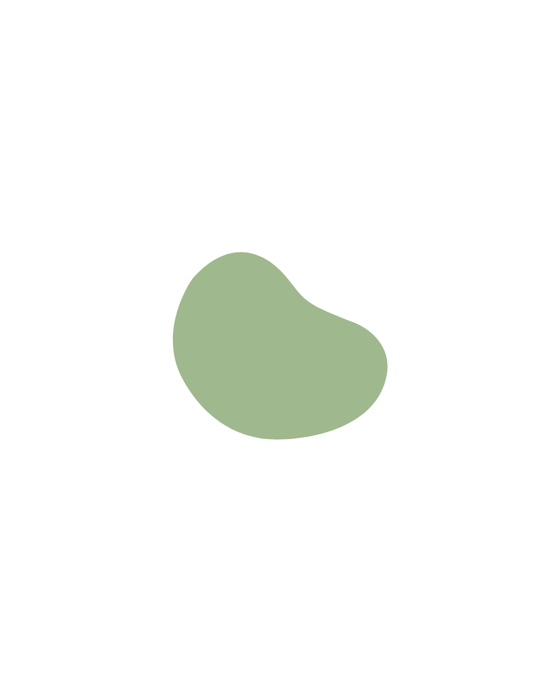 Black t-shirt with a green kidney-shaped graphic in the center.