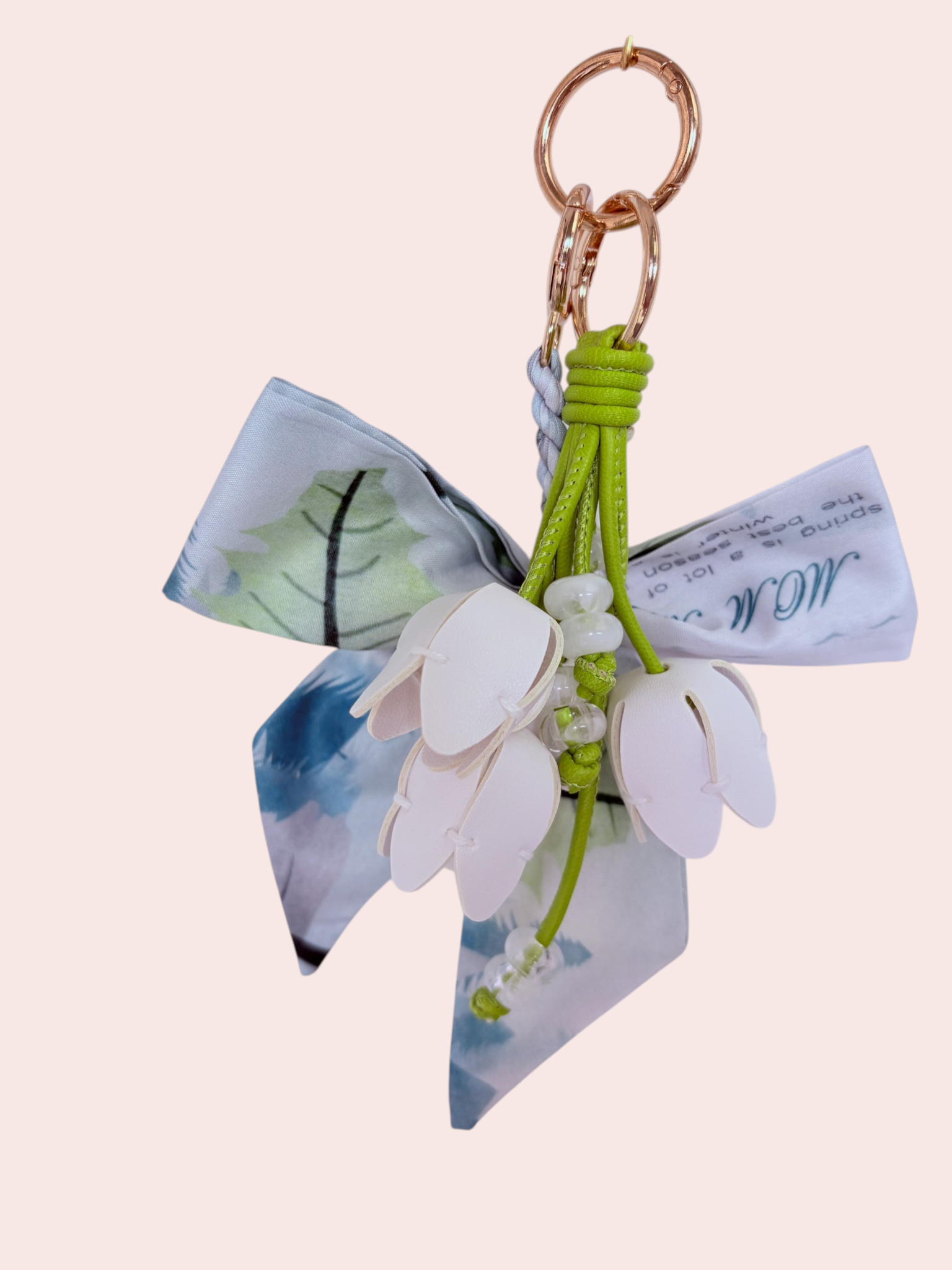Spring Whisper Floral Bag Charm