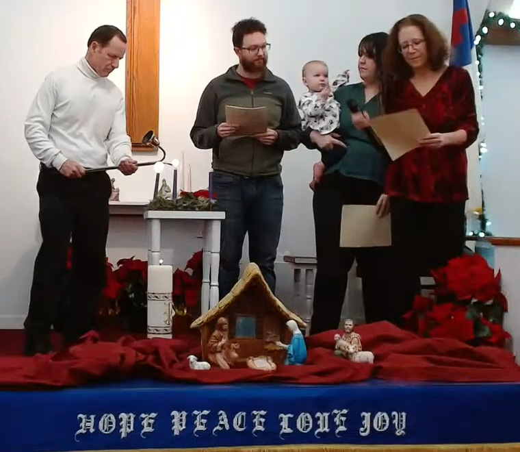 Lighting of the Advent candle