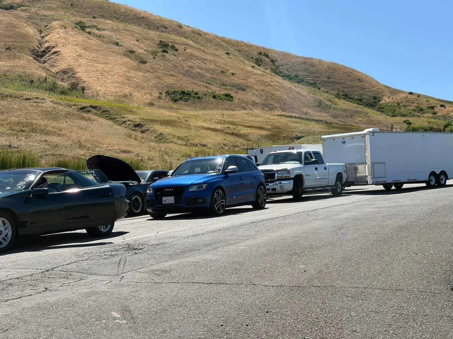 Wednesday night drags at Sonoma Raceway. Let&rsquo;s see what the ol&rsquo; Quattro Care SQ5 can do in the quarter mile 😅  #quattro_care #sonomadrags #sonomaraceway #audi