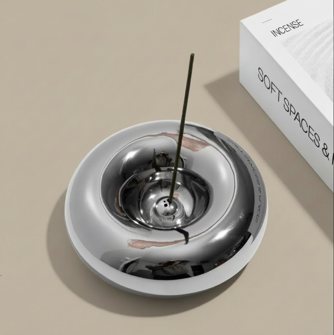 Chrome Incense Holder